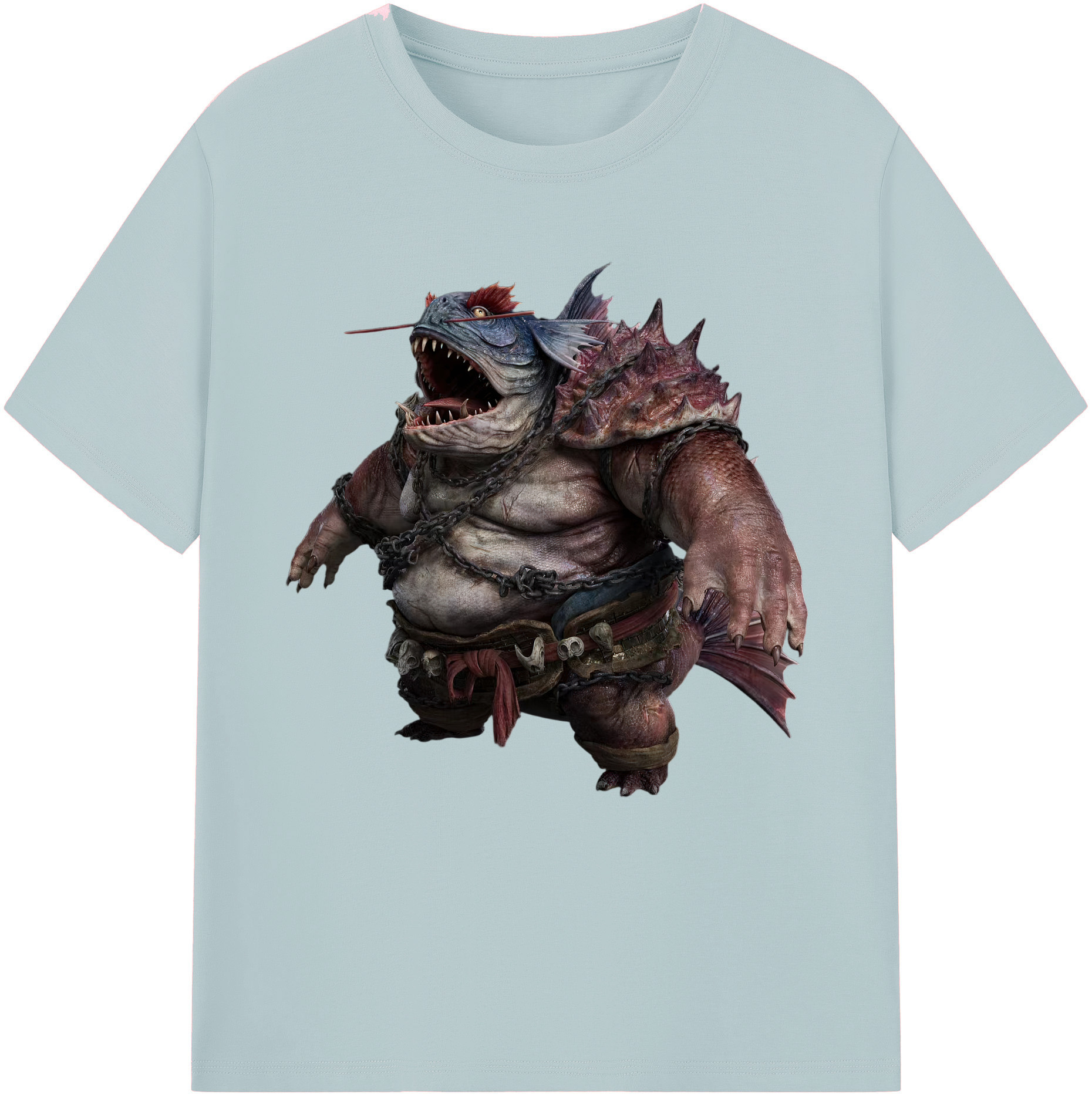 （画像用） Ne Zha 2 ナタ 魔童の大暴れ 綿100％半袖Tシャツ（フロントプリント）